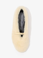 Proenza Schouler aerial image of Tee Mary Jane Flats in Shearling in BLONDE