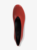 Proenza Schouler aerial image of Tee Pumps in RED