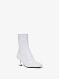 Proenza Schouler front 3/4 image of Tee Ankle Boots in WHITE