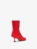 Proenza Schouler back 3/4 image of Tee Ankle Boots in RED