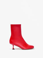 Proenza Schouler side image of Tee Ankle Boots in RED