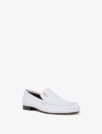 Proenza Schouler 3/4 Front image of PARK LOAFERS in WHITE