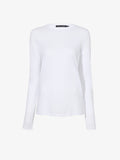 Flat image of Long Sleeve T-Shirt in Tissue Jersey in white