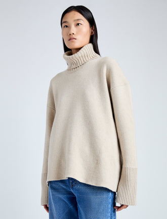 Sandra Turtleneck in Eco Doubleface Cashmere – Proenza Schouler