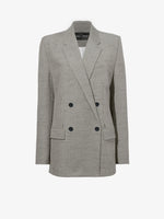 Still Life image of Hadley Jacket in Melange Viscose Linen Suiting in BRONZE MULTI