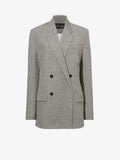 Still Life image of Hadley Jacket in Melange Viscose Linen Suiting in BRONZE MULTI