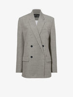 Still Life image of Hadley Jacket in Melange Viscose Linen Suiting in BRONZE MULTI