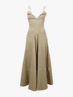 Still Life image of Ruby Dress in Eco Stretch Linen Viscose in BRONZE