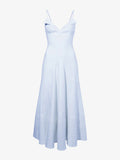 Flat image of Ruby Dress in Eco Stretch Linen Viscose in sky blue