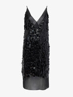  Still Life image of Irene Dress in Resin Embroidered Organza in BLACK