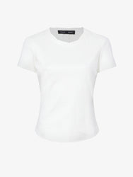 Still Life image of Maren Top In Eco Cotton Jersey in WHITE