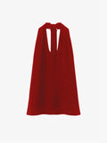 Flat image of Miller Top in Light Matte Viscose Crepe in red