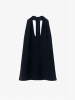 Still Life image of Miller Top in Light Matte Viscose Crepe in BLACK