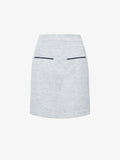 Still Life image of Judith Skirt in Melange Visocose Linen Suiting in GREY MULTI