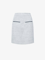 Still Life image of Judith Skirt in Melange Visocose Linen Suiting in GREY MULTI