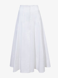 Flat image of Moore Skirt in Organic Cotton Twill in off white