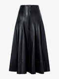 Still Life image of Moore Skirt in Glossy Leather in BLACK