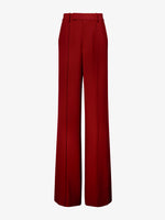 Flat image of Weyes Pant in Light Matte Viscose Crepe in red