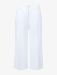 Still Life image of Amara Pant in Organic Cotton Twill Suiting in OFF WHITE