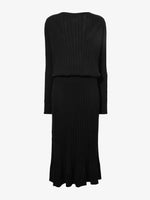 Still Life image of Eden Knit Dress in Superfine Merino Silk in BLACK