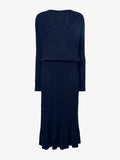 Still Life image of Eden Knit Dress in Superfine Merino Silk in NAVY