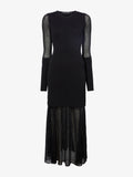 Still Life image of Anita Knit Dress in Sheer Mesh in BLACK