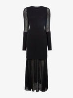 Still Life image of Anita Knit Dress in Sheer Mesh in BLACK