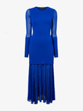 Still Life image of Anita Knit Dress in Sheer Mesh in BRIGHT BLUE