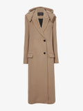 Proenza Schouler Still Life image of Reed Coat in Brushed Melange Wool with Hood in CAMEL MELANGE