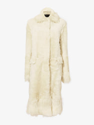 Proenza Schouler Still Life image of Fiona Coat in Shearling in RESIN