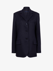 Proenza Schouler Still Life image of Archer Jacket in Wool Twill Suiting in BLACK