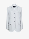 Proenza Schouler Still Life image of Archer Jacket in Wool Twill Suiting in SMOKE