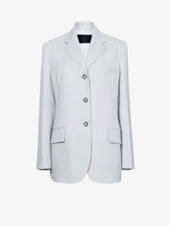 Proenza Schouler Still Life image of Archer Jacket in Wool Twill Suiting in SMOKE