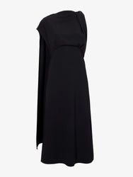 Proenza Schouler Still Life image of Maude Dress in Matte Viscose Crepe in BLACK