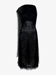 Proenza Schouler Flat image of Maude Dress in Geo Lace in BLACK