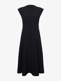 Proenza Schouler flat image of Chantal Dress in Matte Viscose Crepe in BLACK