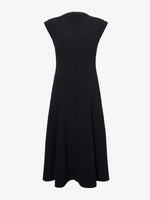 Proenza Schouler flat image of Chantal Dress in Matte Viscose Crepe in BLACK