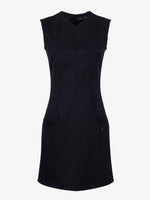 Proenza Schouler Still Life image of Skyler Dress in Wool Twill Suiting in BLACK