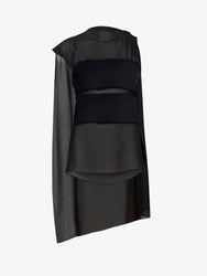 Proenza Schouler Flat image of Aurora Top in Chiffon in black