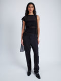 Proenza Schouler front image of model wearing Aurora Top in Chiffon