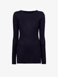 Proenza Schouler Still Life image of Kaiya Top in Sheer Slub Jersey in MIDNIGHT