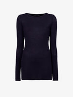 Proenza Schouler Still Life image of Kaiya Top in Sheer Slub Jersey in MIDNIGHT