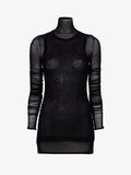 Proenza Schouler Still Life image of Rio Top in Stretch Tulle Jersey in BLACK