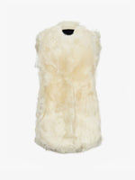 Proenza Schouler Flat image of Aubrey Vest in Shearling No Hood in RESIN