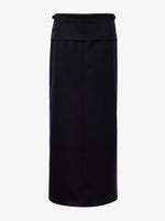 Proenza Schouler Still Life image of Adriana Skirt in Wool Twill Suiting in BLACK