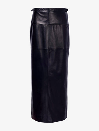 Proenza Schouler Still Life image of Adriana Skirt in Paper Leather in BLACK