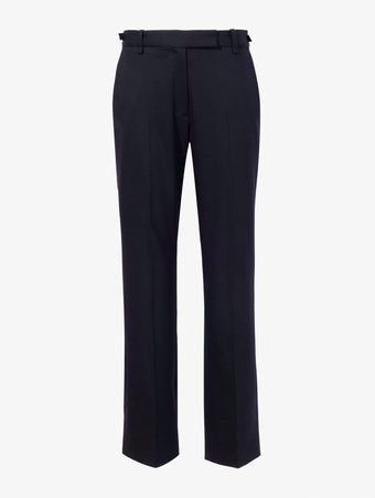 Proenza Schouler Still Life image of Teddy Pant in Wool Twill Suiting in BLACK