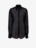 Proenza Schouler Still Life image of Smithson Top in Organza Knit in BLACK