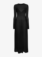 Proenza Schouler Still Life image of Anneliese Dress in Organza Knit in BLACK