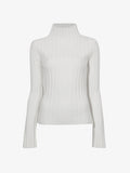 Proenza Schouler Still Life image of Haven Sweater in Midweight Cashmere Rib in BONE